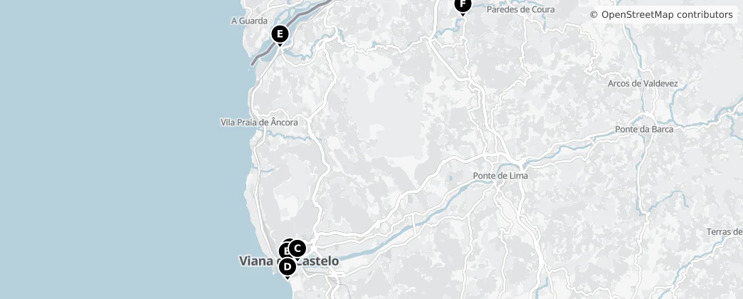 Map of Viana do Castelo