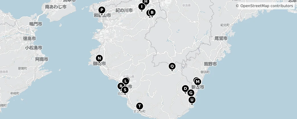 Map of Wakayama