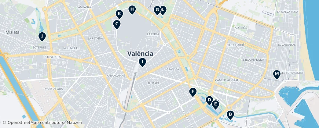 Map of Walencja