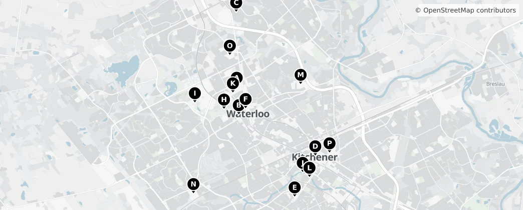 Map of Waterloo