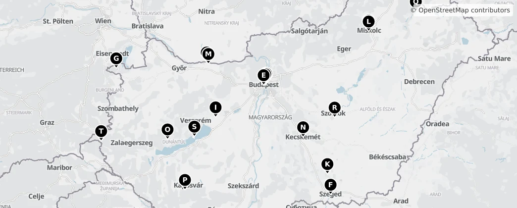 Map of Węgry