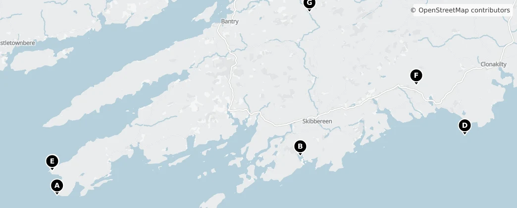 Map of West Cork