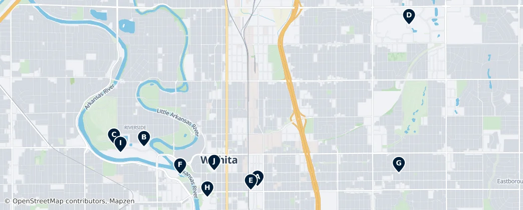 Map of Wichita