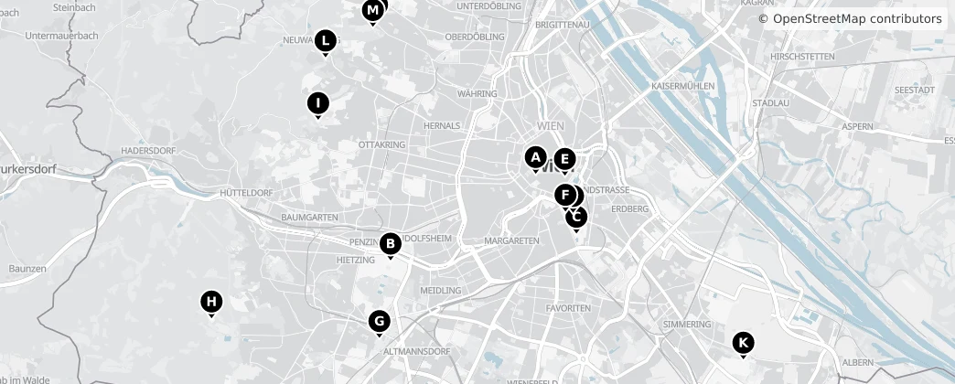 Map of Wiedeń