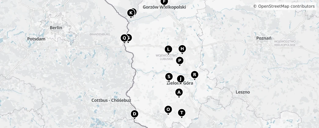 Map of Województwo lubuskie