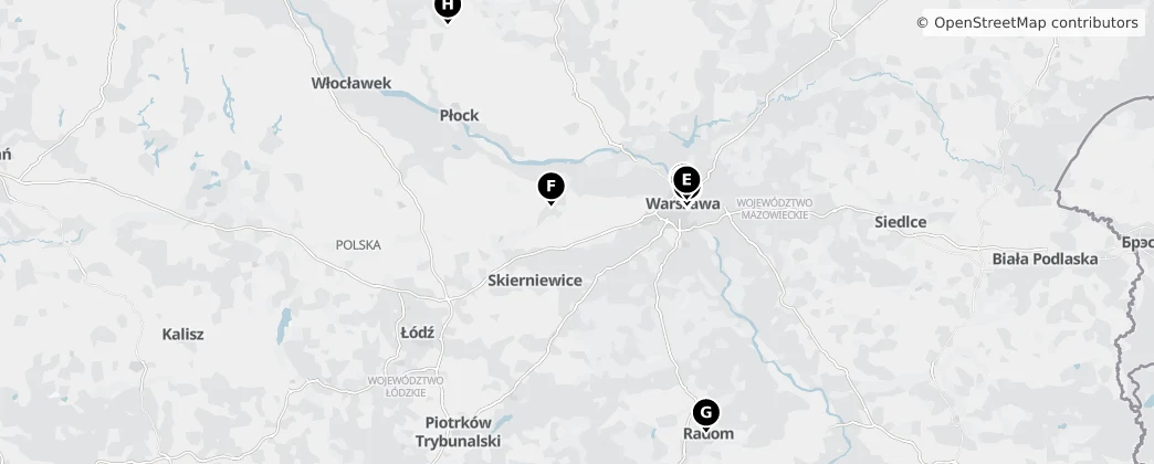 Map of Województwo mazowieckie