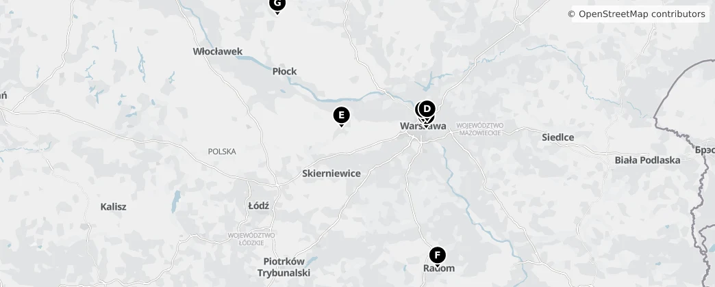Map of Województwo mazowieckie