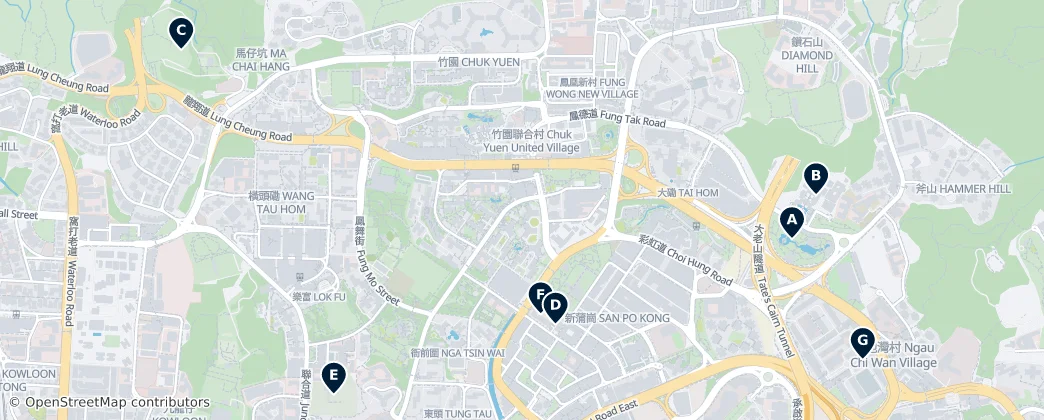 Map of Wong Tai Sin