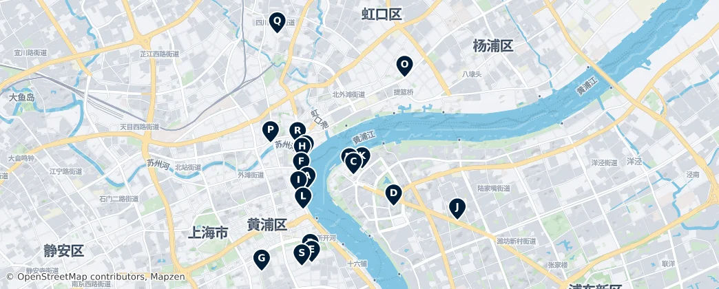 Map of Yangpu District