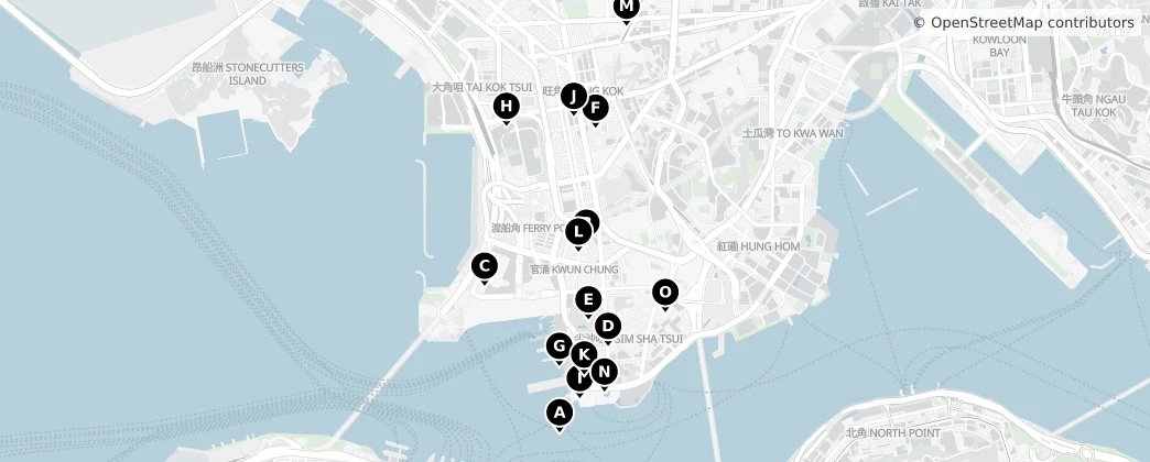 Map of Yau Tsim Mong