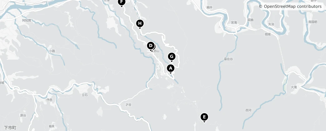 Map of Yoshino