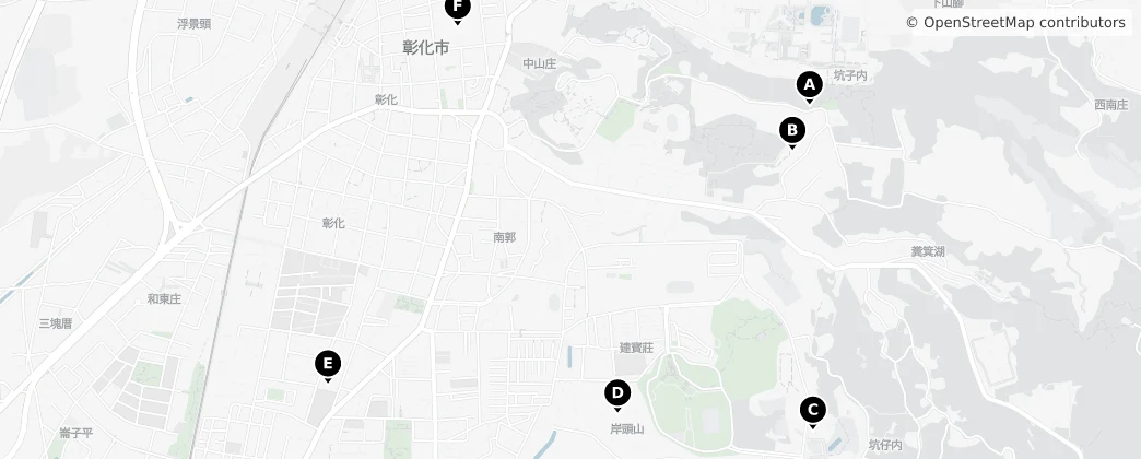 Map of Zhanghua