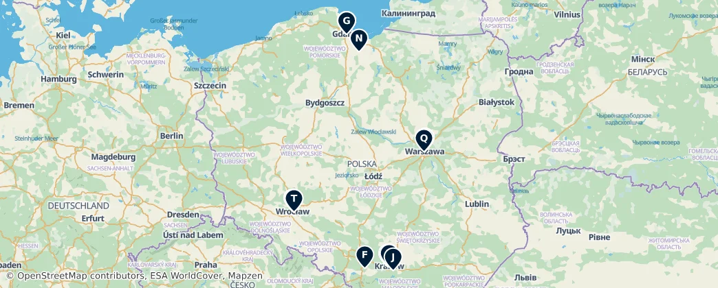 Map of Poland