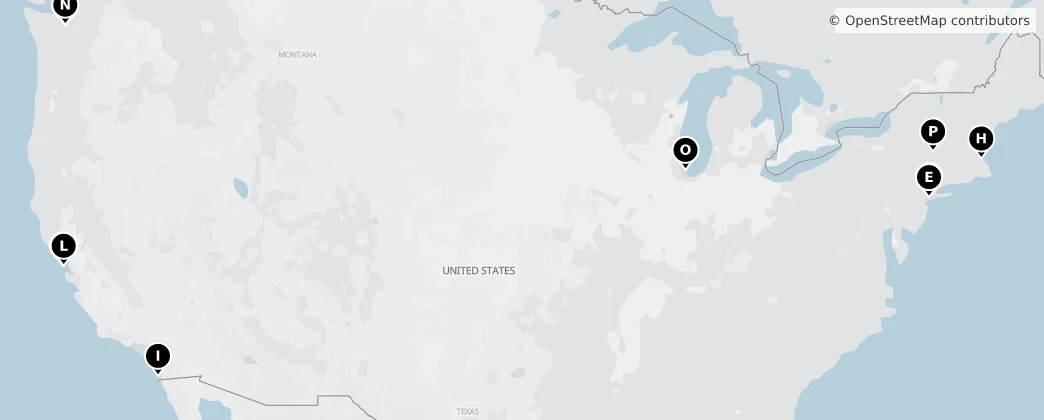 Map of North America
