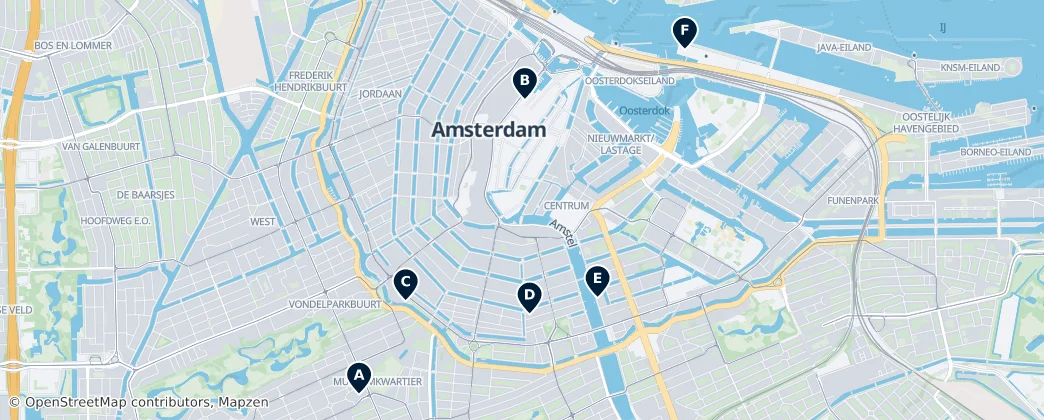 Map of North Holland