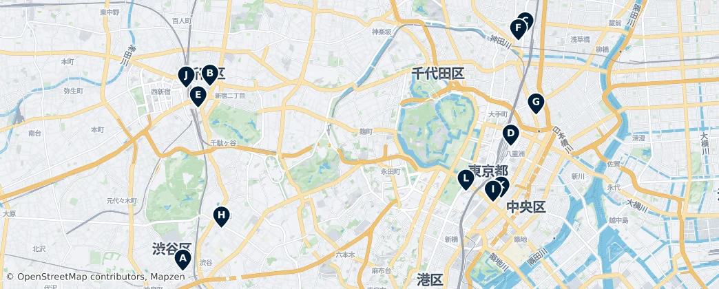 Map of Tokyo