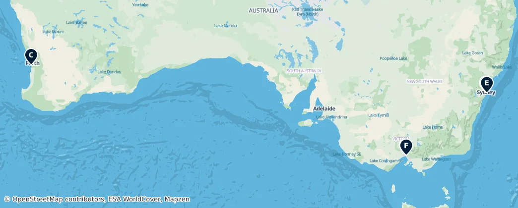 Map of Oceania