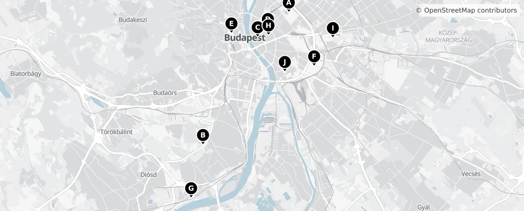Map of Budapest