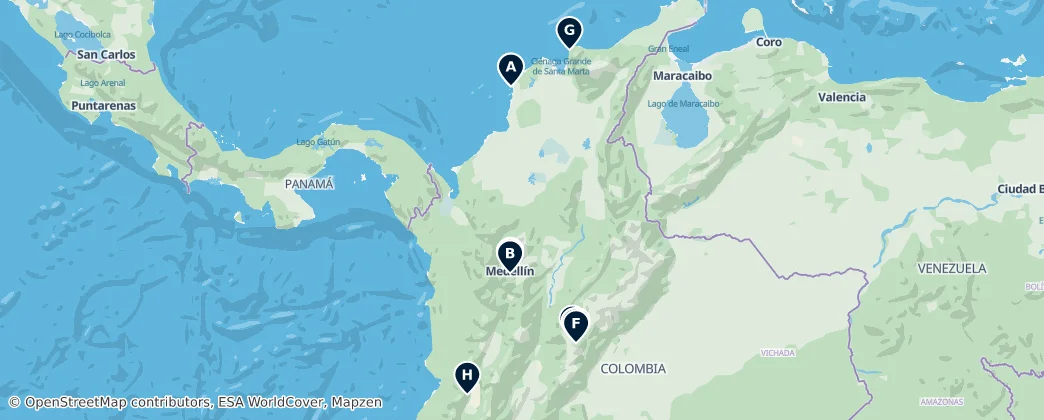 Map of Colombia