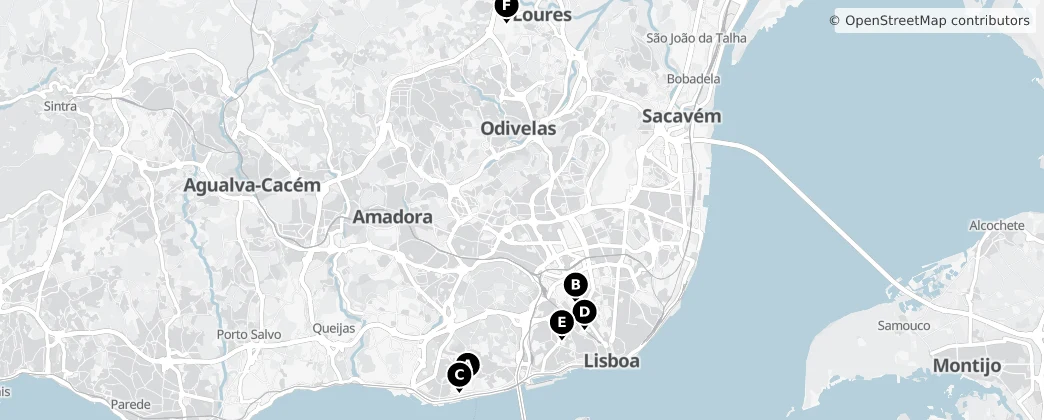 Map of Grande Lisboa