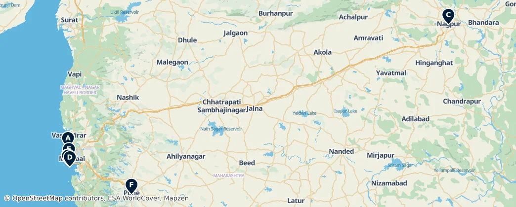 Map of Maharashtra