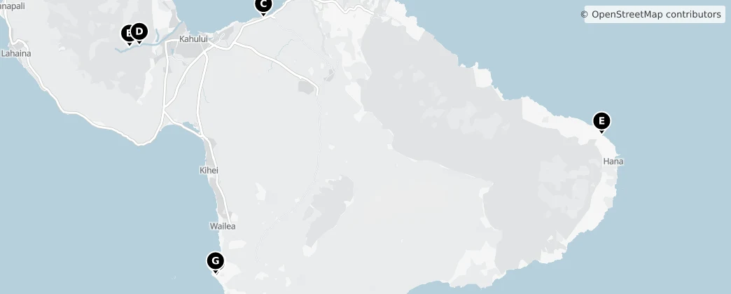 Map of Maui