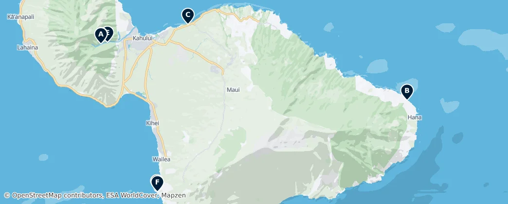 Map of Maui