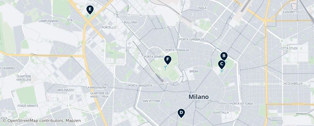 Map of Milan