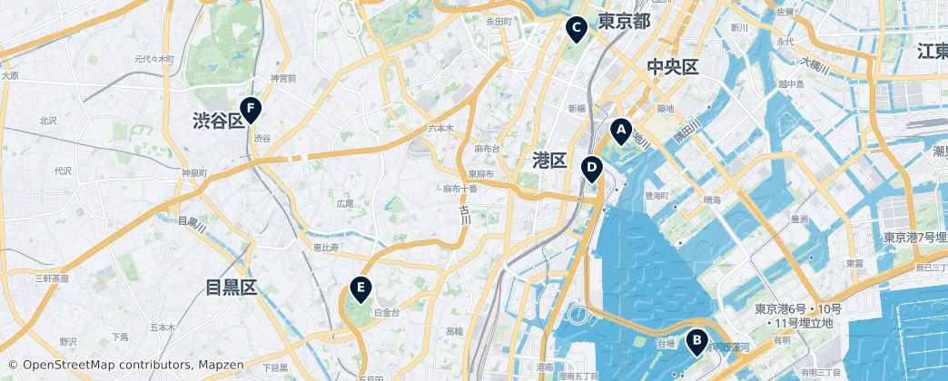 Map of Minato