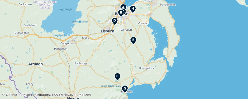 Map of Northern Ireland