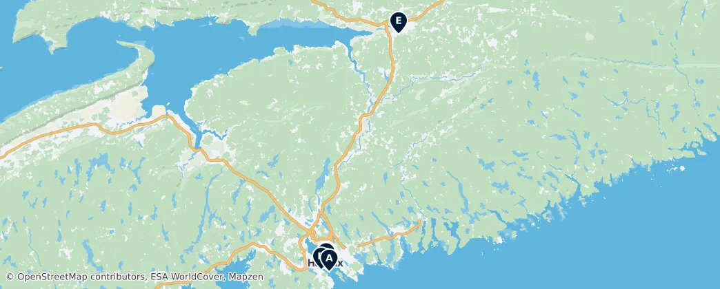 Map of Nova Scotia