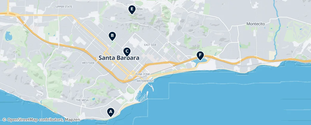 Map of Santa Barbara