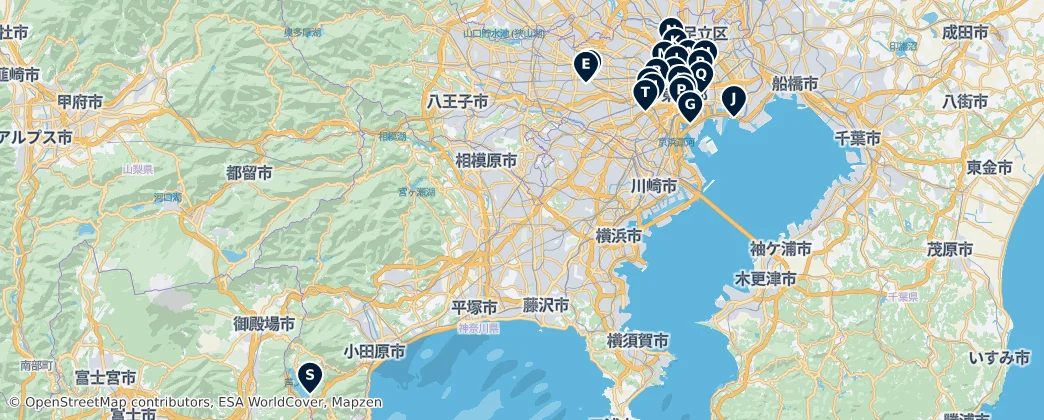 Map of Tokyo