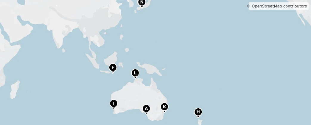Map of Oceania