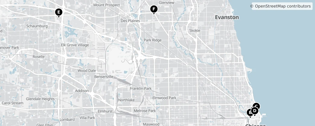 Map of Cook County