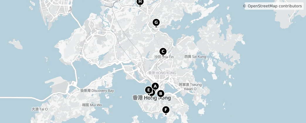 Map of Hong Kong