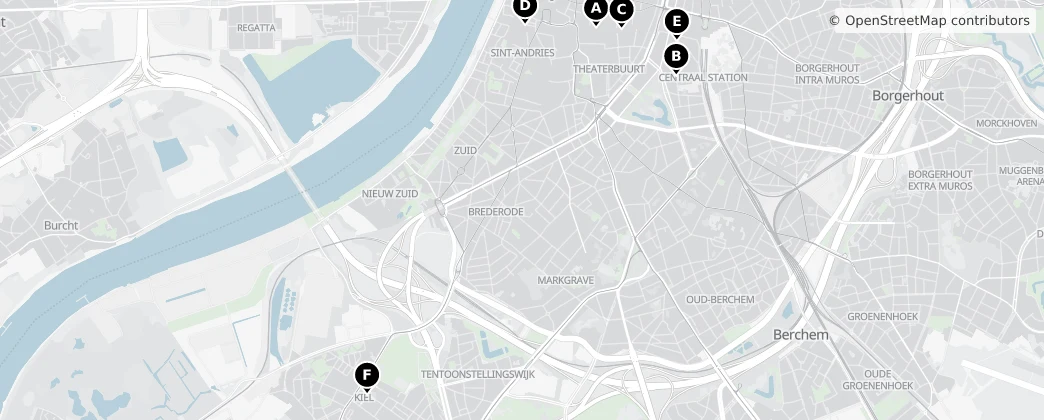 Map of Antwerp