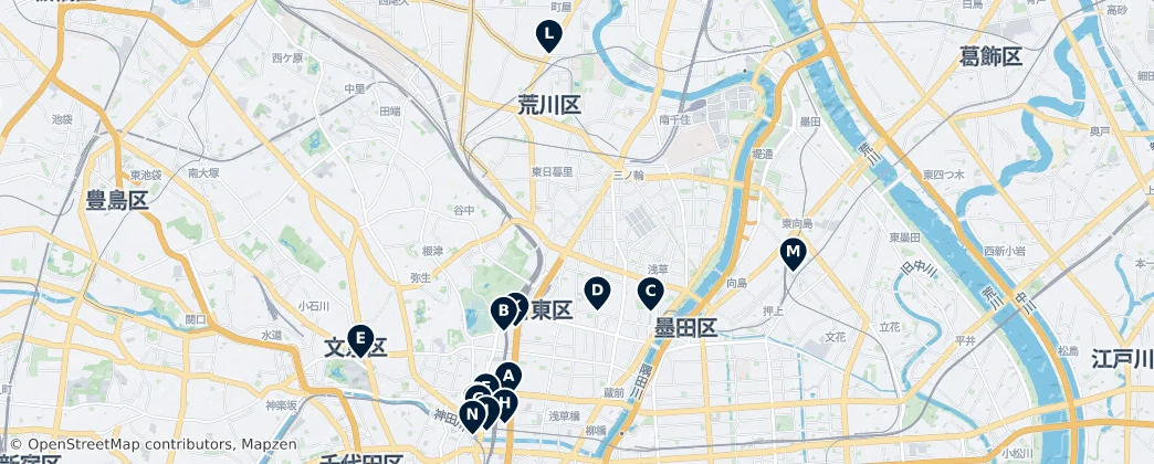 Map of Arakawa