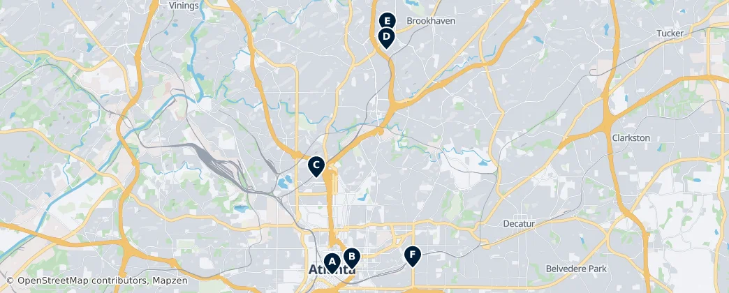 Map of Atlanta