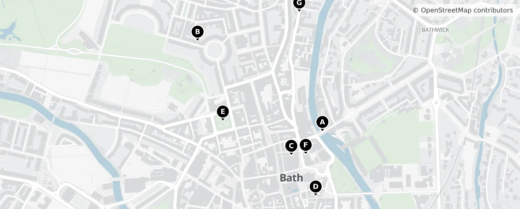 Map of Bath