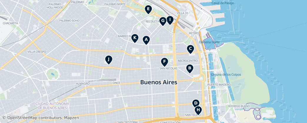Map of Buenos Aires
