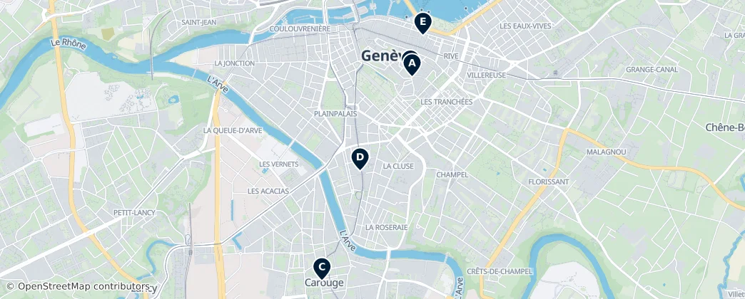 Map of Carouge