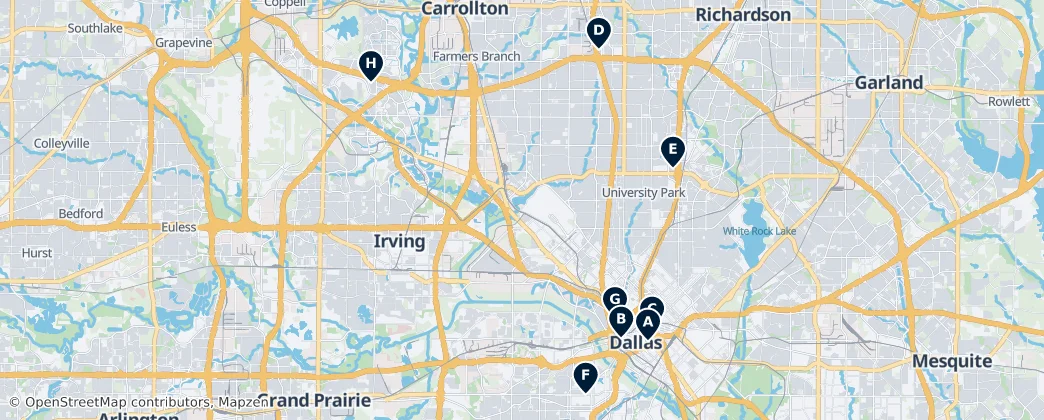 Map of Dallas