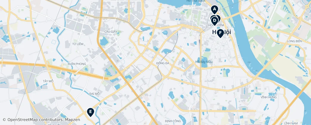 Map of Hanoi