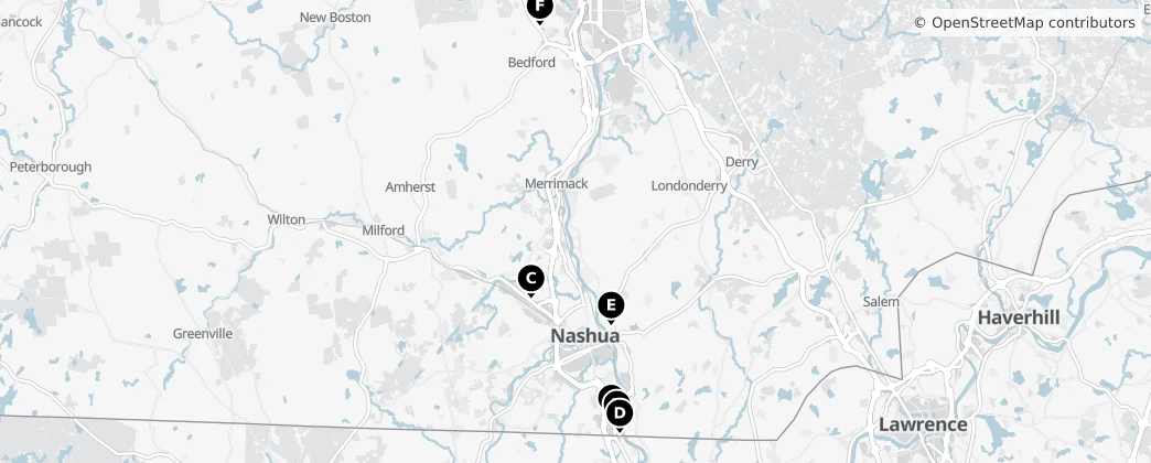 Map of Hillsborough