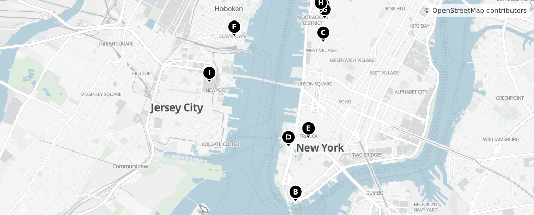 Map of Jersey City