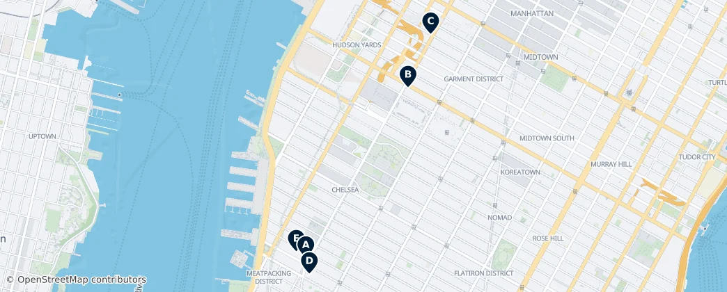 Map of Manhattan Community Board 4