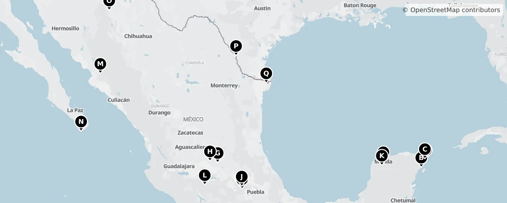 Map of Mexico