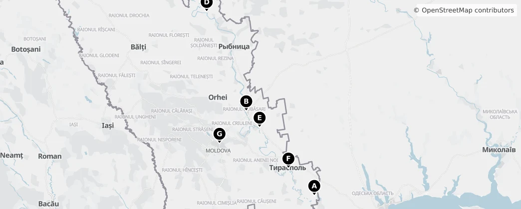 Map of Moldova