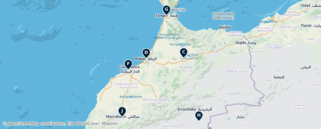 Map of Morocco